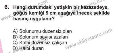 10 Ekim 2015 Tarihli Sürücü Adayları Sınavı K Kitapçığı 6. Soru