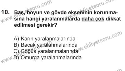 10 Ekim 2015 Tarihli Sürücü Adayları Sınavı K Kitapçığı 10. Soru