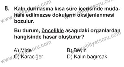 10 Ekim 2015 Tarihli Sürücü Adayları Sınavı L Kitapçığı 8. Soru