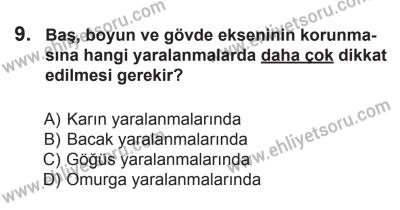 10 Ekim 2015 Tarihli Sürücü Adayları Sınavı L Kitapçığı 9. Soru