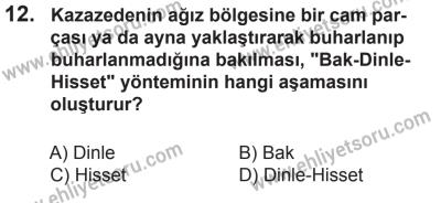 10 Ekim 2015 Tarihli Sürücü Adayları Sınavı L Kitapçığı 12. Soru