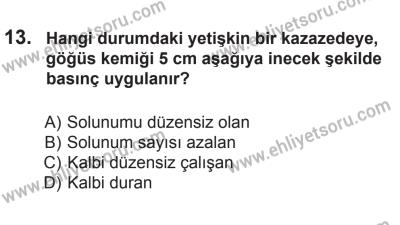 10 Ekim 2015 Tarihli Sürücü Adayları Sınavı M Kitapçığı 13. Soru