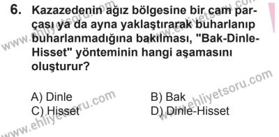 10 Ekim 2015 Tarihli Sürücü Adayları Sınavı N Kitapçığı 6. Soru