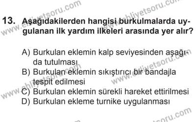 10 Ekim 2015 Tarihli Sürücü Adayları Sınavı N Kitapçığı 13. Soru