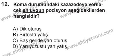 10 Ocak 2015 Tarihli Sürücü Adayları Sınavı K Kitapçığı 12. Soru