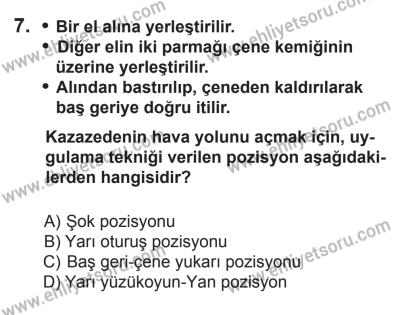 10 Ocak 2015 Tarihli Sürücü Adayları Sınavı L Kitapçığı 7. Soru