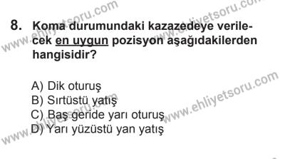 10 Ocak 2015 Tarihli Sürücü Adayları Sınavı L Kitapçığı 8. Soru