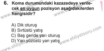 10 Ocak 2015 Tarihli Sürücü Adayları Sınavı M Kitapçığı 6. Soru