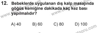 10 Ocak 2015 Tarihli Sürücü Adayları Sınavı M Kitapçığı 12. Soru