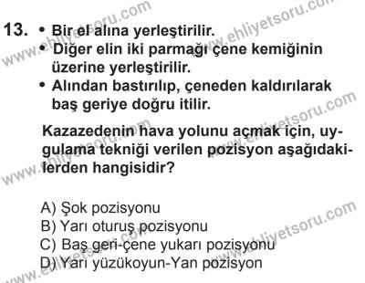 10 Ocak 2015 Tarihli Sürücü Adayları Sınavı M Kitapçığı 13. Soru