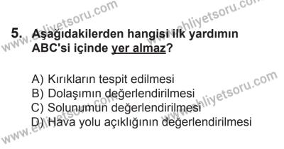 10 Ocak 2015 Tarihli Sürücü Adayları Sınavı N Kitapçığı 5. Soru