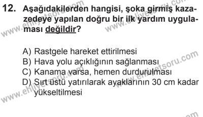 10 Ocak 2015 Tarihli Sürücü Adayları Sınavı N Kitapçığı 12. Soru
