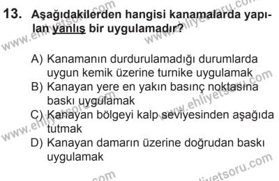 10 Ocak 2015 Tarihli Sürücü Adayları Sınavı N Kitapçığı 13. Soru