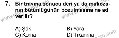 10 Şubat 2018 Tarihli Sürücü Adayları Sınavı K Kitapçığı 7. Soru