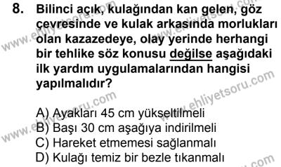 10 Şubat 2018 Tarihli Sürücü Adayları Sınavı K Kitapçığı 8. Soru