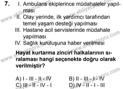 10 Şubat 2018 Tarihli Sürücü Adayları Sınavı L Kitapçığı 7. Soru