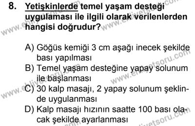 10 Şubat 2018 Tarihli Sürücü Adayları Sınavı L Kitapçığı 8. Soru