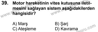 10 Şubat 2018 Tarihli Sürücü Adayları Sınavı L Kitapçığı 39. Soru