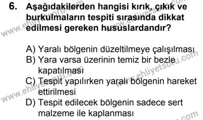 10 Şubat 2018 Tarihli Sürücü Adayları Sınavı N Kitapçığı 6. Soru