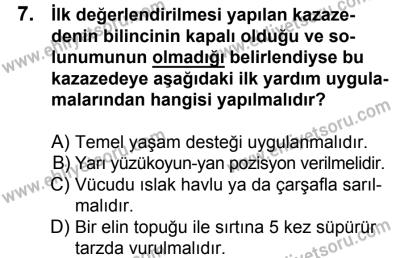 10 Şubat 2018 Tarihli Sürücü Adayları Sınavı N Kitapçığı 7. Soru