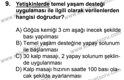 10 Şubat 2018 Tarihli Sürücü Adayları Sınavı N Kitapçığı 9. Soru