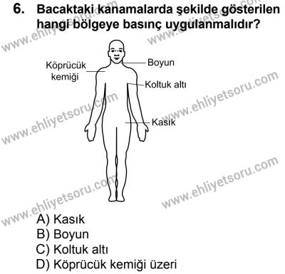 11 Şubat 2017 Tarihli Sürücü Adayları Sınavı K Kitapçığı 2. Oturum 6. Soru