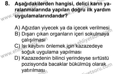 11 Şubat 2017 Tarihli Sürücü Adayları Sınavı K Kitapçığı 2. Oturum 8. Soru