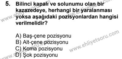 11 Şubat 2017 Tarihli Sürücü Adayları Sınavı L Kitapçığı 1. Oturum 5. Soru