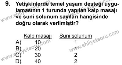 11 Şubat 2017 Tarihli Sürücü Adayları Sınavı L Kitapçığı 1. Oturum 9. Soru