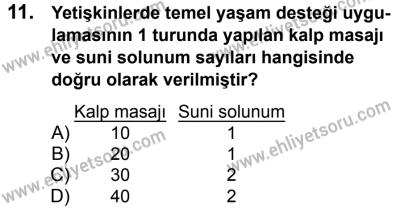 11 Şubat 2017 Tarihli Sürücü Adayları Sınavı M Kitapçığı 2. Oturum 11. Soru