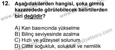 11 Şubat 2017 Tarihli Sürücü Adayları Sınavı N Kitapçığı 2. Oturum 12. Soru