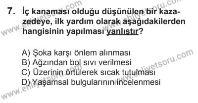 12 Aralık 2015 Tarihli Sürücü Adayları Sınavı K Kitapçığı 7. Soru