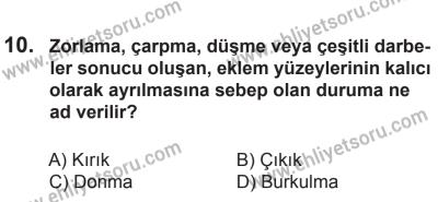 12 Aralık 2015 Tarihli Sürücü Adayları Sınavı K Kitapçığı 10. Soru