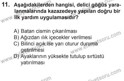 12 Aralık 2015 Tarihli Sürücü Adayları Sınavı K Kitapçığı 11. Soru