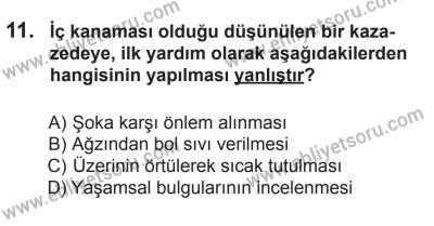 12 Aralık 2015 Tarihli Sürücü Adayları Sınavı L Kitapçığı 11. Soru