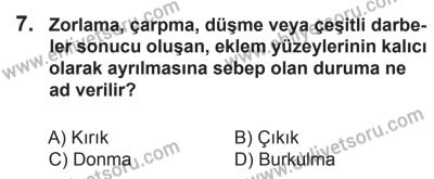 12 Aralık 2015 Tarihli Sürücü Adayları Sınavı M Kitapçığı 7. Soru