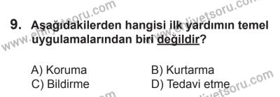 12 Aralık 2015 Tarihli Sürücü Adayları Sınavı M Kitapçığı 9. Soru