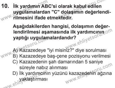 12 Aralık 2015 Tarihli Sürücü Adayları Sınavı M Kitapçığı 10. Soru