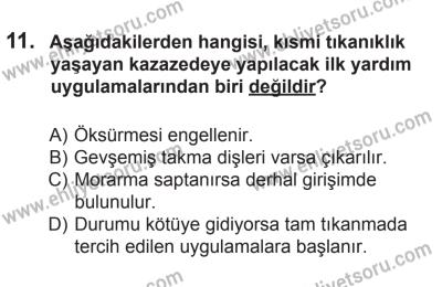12 Aralık 2015 Tarihli Sürücü Adayları Sınavı M Kitapçığı 11. Soru