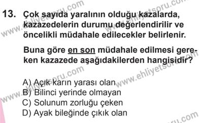 12 Aralık 2015 Tarihli Sürücü Adayları Sınavı M Kitapçığı 13. Soru