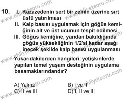 12 Aralık 2015 Tarihli Sürücü Adayları Sınavı N Kitapçığı 10. Soru