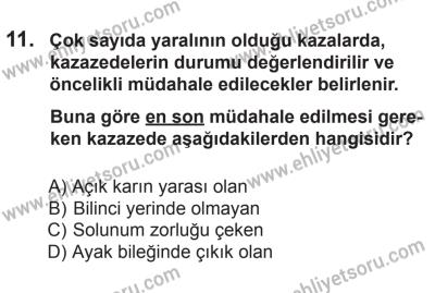 12 Aralık 2015 Tarihli Sürücü Adayları Sınavı N Kitapçığı 11. Soru