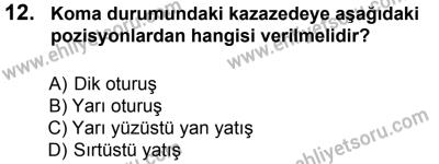 12 Ocak 2014 Tarihli Sürücü Adayları Sınavı K Kitapçığı 12. Soru