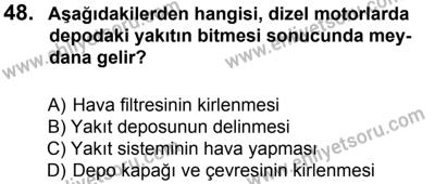 12 Ocak 2014 Tarihli Sürücü Adayları Sınavı L Kitapçığı 48. Soru