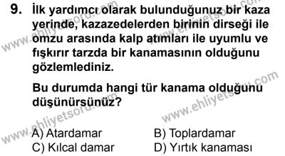 12 Ocak 2014 Tarihli Sürücü Adayları Sınavı M Kitapçığı 9. Soru