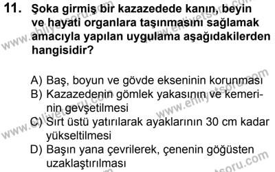 12 Ocak 2014 Tarihli Sürücü Adayları Sınavı M Kitapçığı 11. Soru