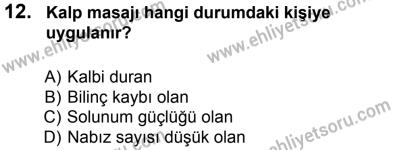 12 Ocak 2014 Tarihli Sürücü Adayları Sınavı M Kitapçığı 12. Soru