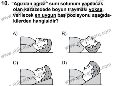 12 Ocak 2014 Tarihli Sürücü Adayları Sınavı N Kitapçığı 10. Soru