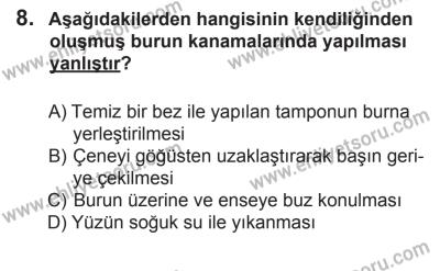 12 Temmuz 2014 Tarihli Sürücü Adayları Sınavı K Kitapçığı 8. Soru