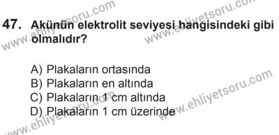 12 Temmuz 2014 Tarihli Sürücü Adayları Sınavı K Kitapçığı 47. Soru